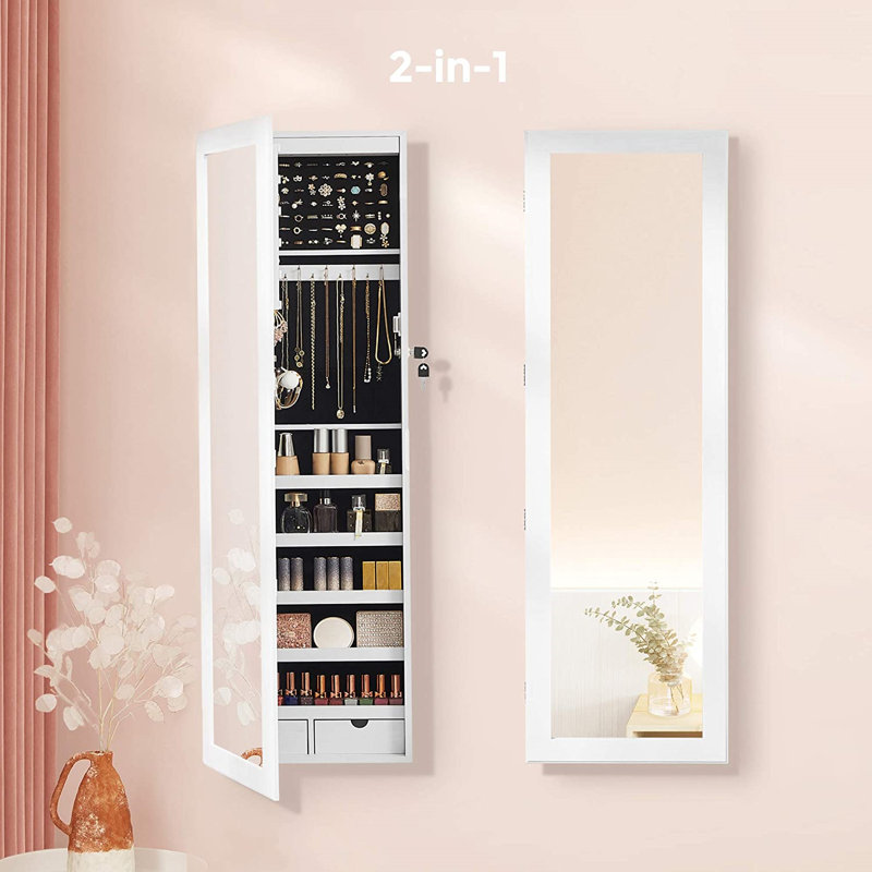 Dalmo Wandmontierter Schmuckschrank mit Spiegel | Wayfair.de